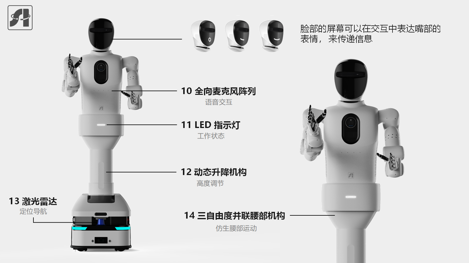 Dual-arm humanoid upper-body mobile composite robot